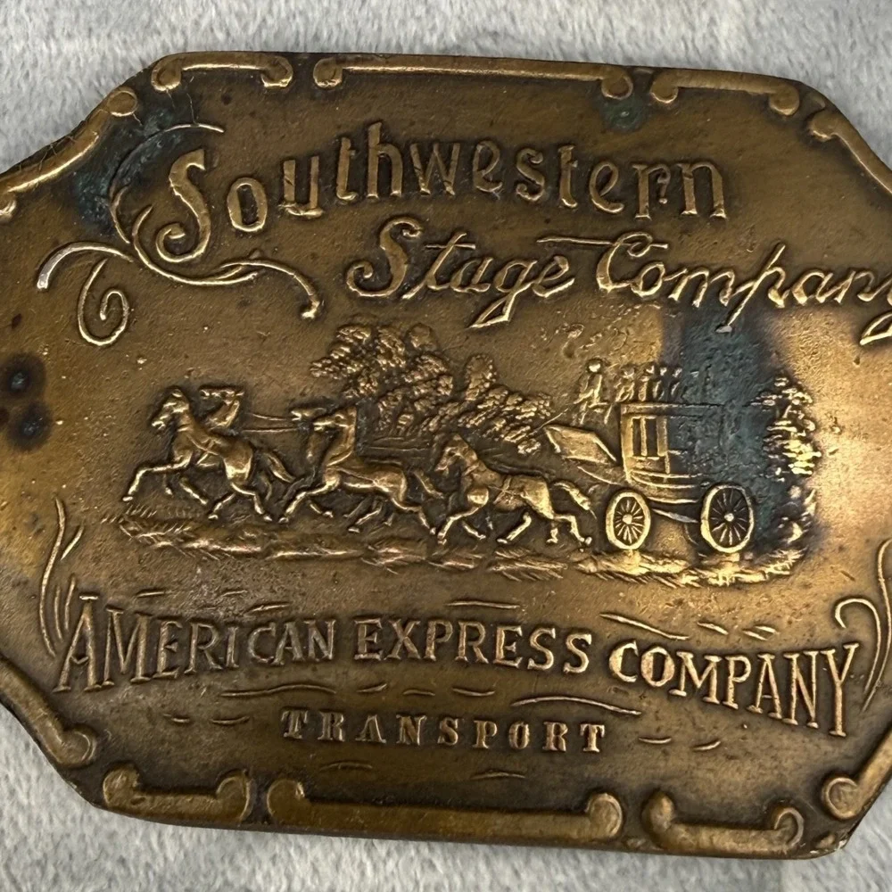Vintage Belt Buckle‎ Southwestern Stage Company American Express Company